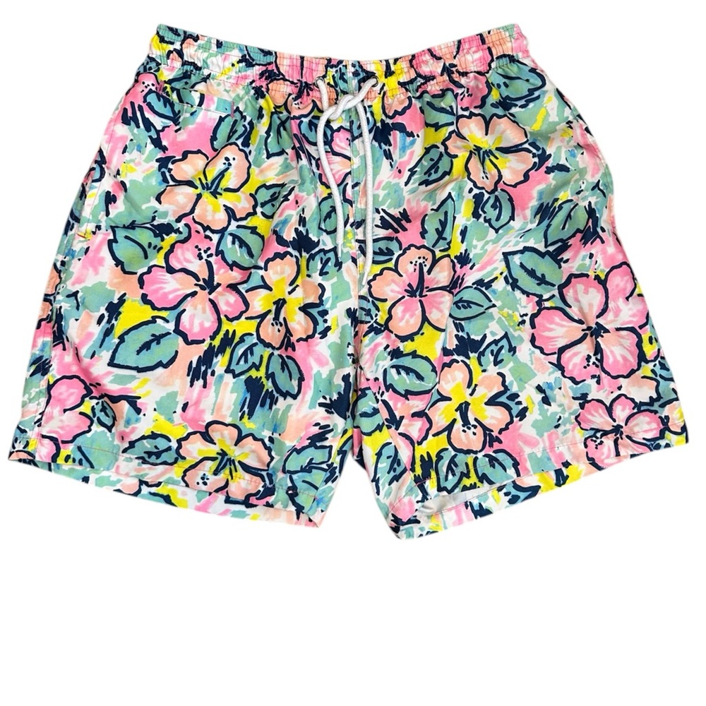 Free Planet men’s floral swim trunks size medium